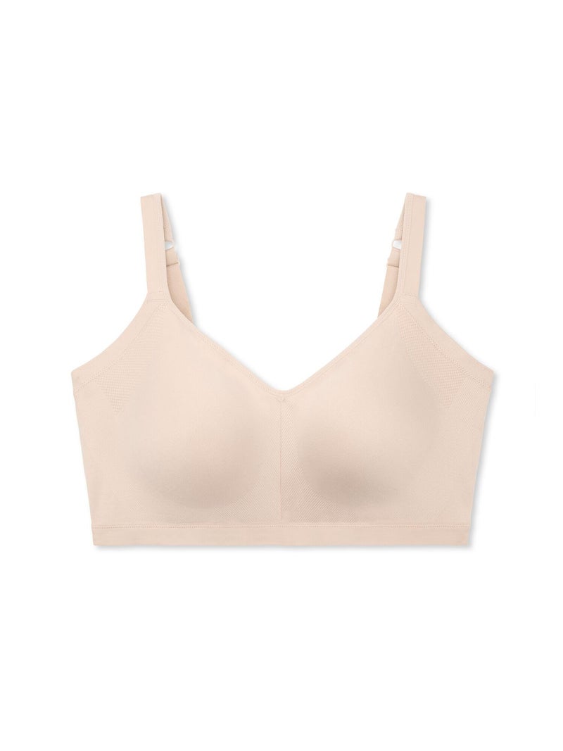 Warner's Women's Easy Does It Underarm Smoothing with Seamless Stretch Wireless Lightly Lined Comfort Bra RM3911A, Butterscotch, X-Large - Image 2